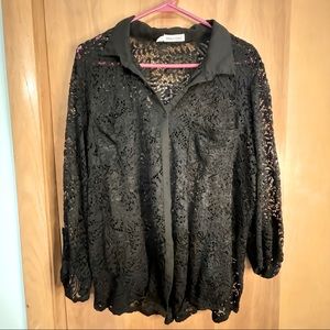 Maurice’s Lace Button Down Collared Shirt